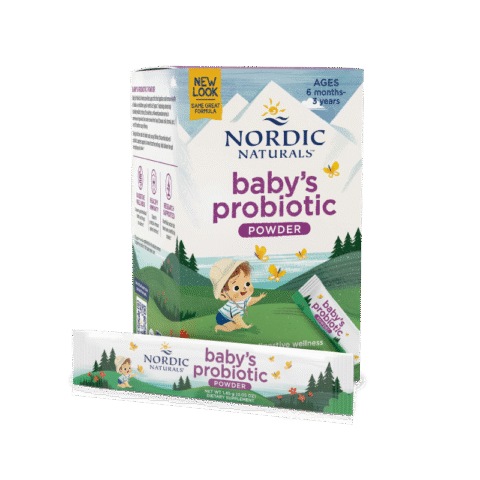 Men Vi Sinh Nordic Naturals baby’s probiotic dạng bột Hỗ Trợ Tiêu Hóa & Miễn Dịch Cho Bé (30 Gói)