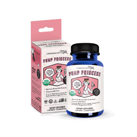Viên uống lợi sữa hữu cơ Legendairy Milk Pump Princess hỗ trợ tăng tiết sữa mẹ tự nhiên, cải thiện dòng sữa, giúp mẹ sau sinh nuôi con dễ dàng hơn