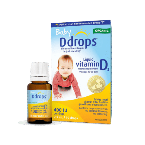 Baby Ddrops Vitamin D3 400IU bổ sung vitamin D thiết yếu cho trẻ sơ sinh và trẻ nhỏ