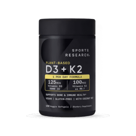 Viên uống bổ sung Vitamin D3 K2 Plant based giúp tăng hấp thụ và hỗ trợ sức khỏe xương, tim mạch và miễn dịch