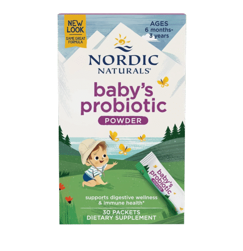 Men Vi Sinh Nordic Naturals baby’s probiotic dạng bột Hỗ Trợ Tiêu Hóa & Miễn Dịch Cho Bé (30 Gói)