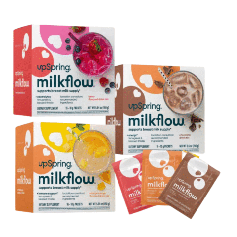 Trà Lợi Sữa Upspring Milkflow Mỹ- Hộp 16 Gói x 10g - Mẫu Mới Chính Hãng Nội Địa Mỹ