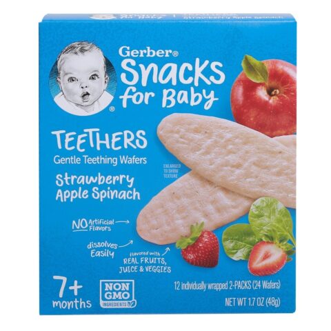 Bánh gạo ăn dặm Gerber nhiều vị cho bé 8m+ của Mỹ - Bổ sung dinh dưỡng giúp bé quen với thức ăn khô