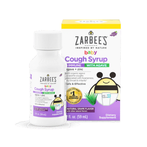 Siro ho Zarbee's trị ho tiêu đờm - Hương nho nhẹ, phù hợp cho bé từ 6 tháng tuổi trở lên