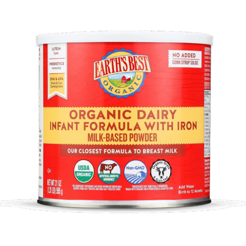 Sữa Bột Earth’s Best Organic Dành cho trẻ 0–12 tháng, bổ sung DHA & sắt