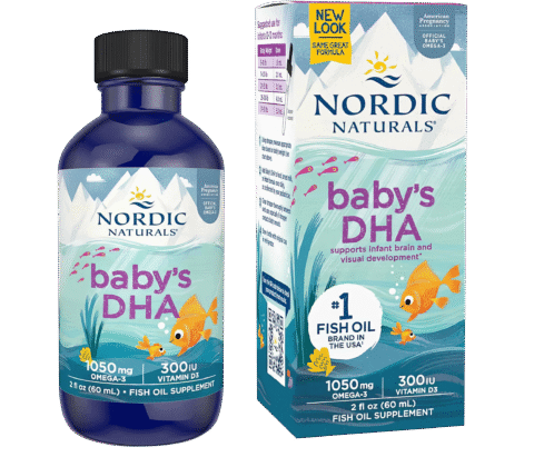 Dầu Cá Nordic Naturals Baby's DHA Hỗ Trợ Phát Triển Trí Não & Thị Lực Cho Bé (60ml) Bản Mỹ