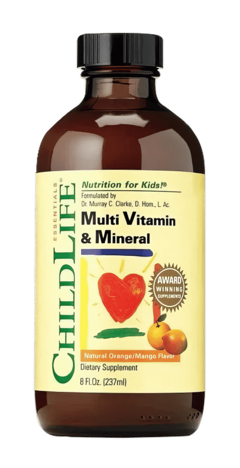 Siro ChildLife Multi-Vitamin and Mineral bổ sung vitamin và khoáng chất thiết yếu cho trẻ từ 6 tháng tuổi chai 237ml